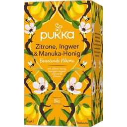 Lemon, Ginger & Manuka Honey Organic Herbal Tea - 20 Pcs