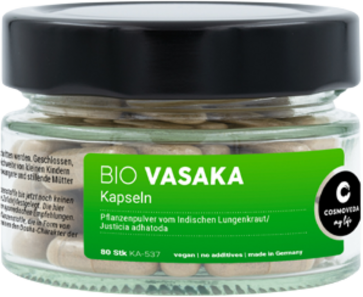 Organic Vasaka Capsules, 80 Capsules