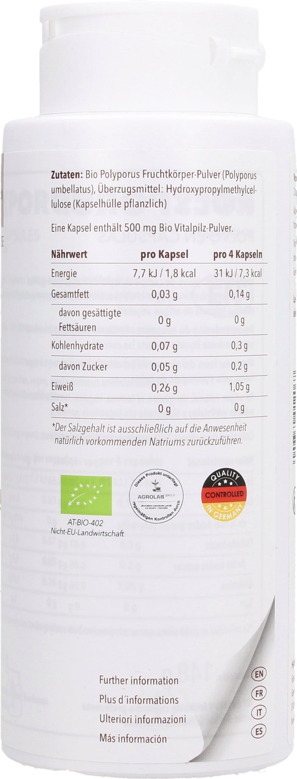Hawlik Polyporus Bio en Poudre - Gélules - 250 gélules