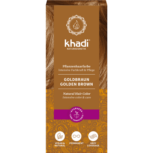 Khadi Herbal Hair Colour Golden Brown - 100 g