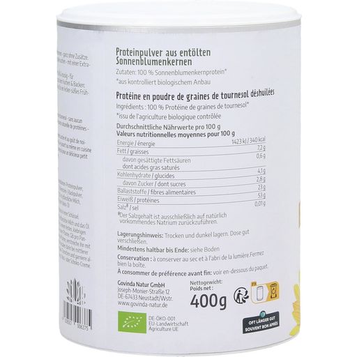 Protéine de Graines de Tournesol Bio - en Poudre - 400 g