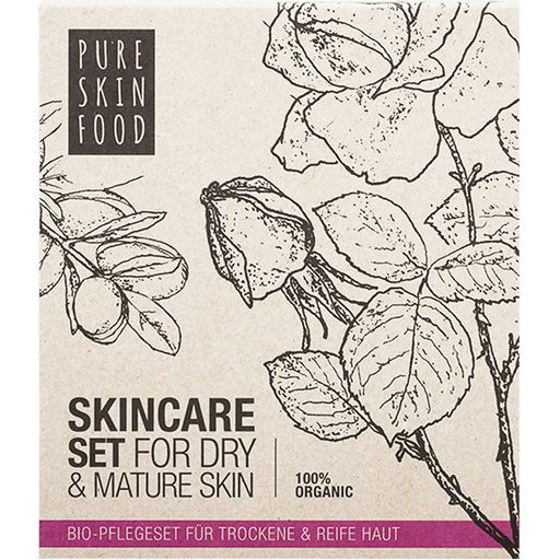 Pure Skin Food Bio negovalni set za suho in zrelo kožo - 1 set.