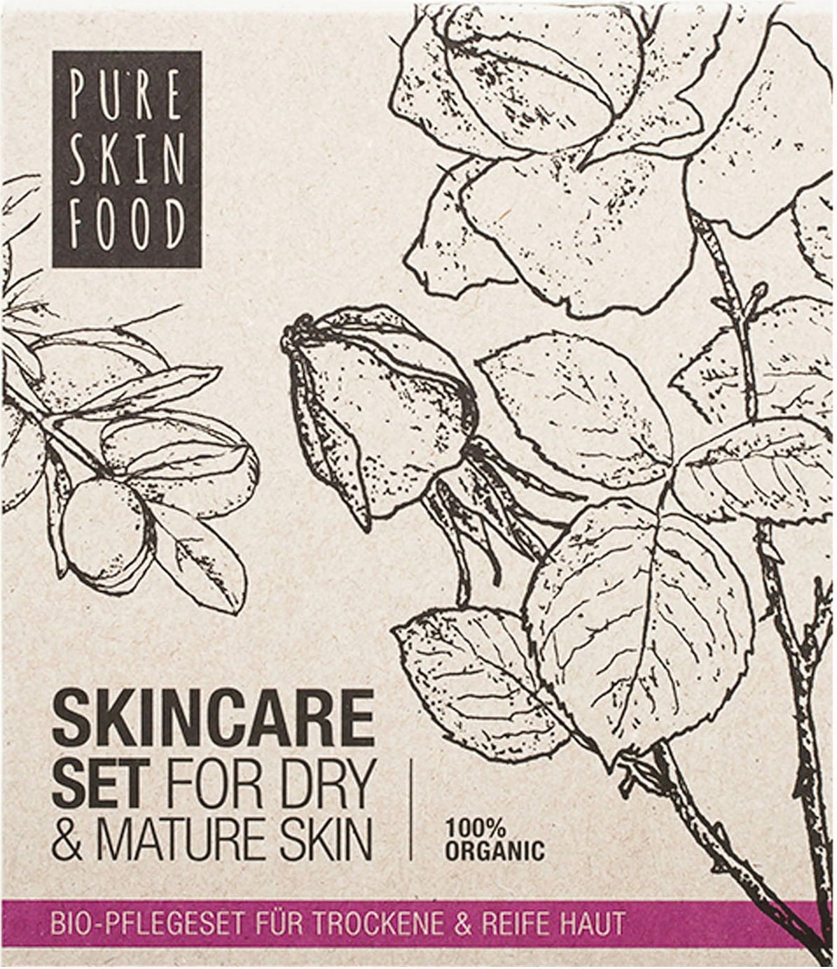 Organic Skincare Set For Dry & Mature Skin - 1 kit