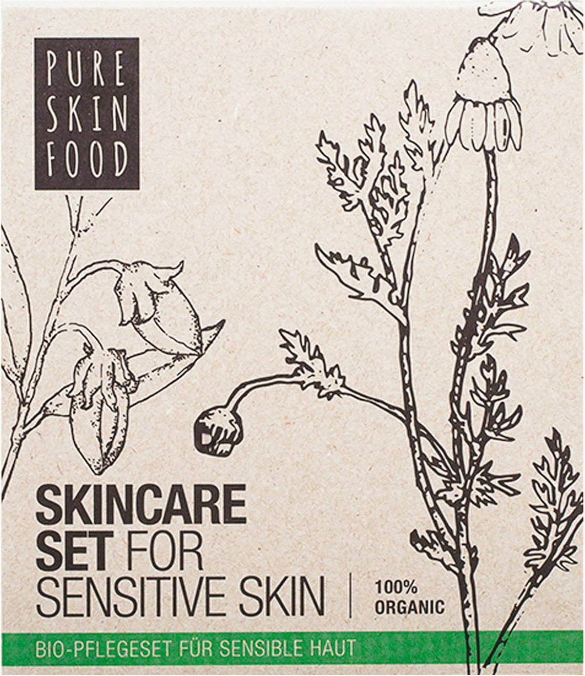 Pure Skin Food Organic Skincare Set for Sensitive Skin - 1 Set