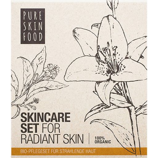 Pure Skin Food Organic Skincare Set for Radiant Skin - 1 kit