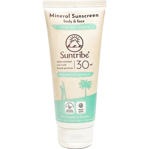 Suntribe Naturkosmetik Минерален слънцезащитен крем SPF 30 - 100 ml
