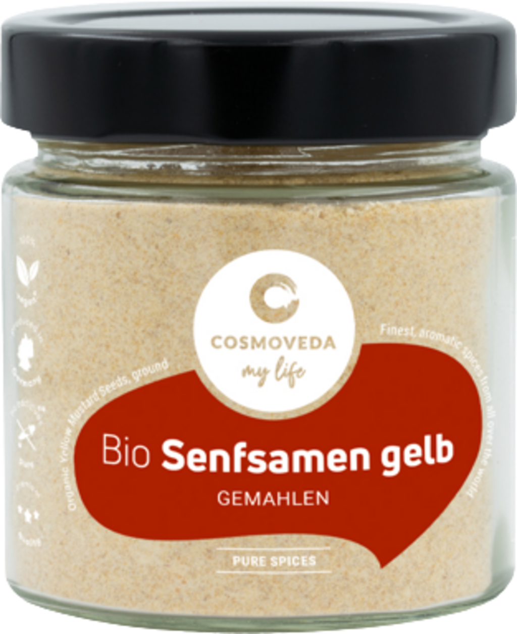 Cosmoveda Senfsamen gelb gemahlen Bio - 90 g