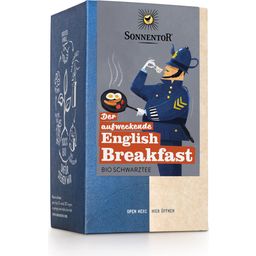Organic Stimulating English Breakfast Tea - 18 double chamber tea bags