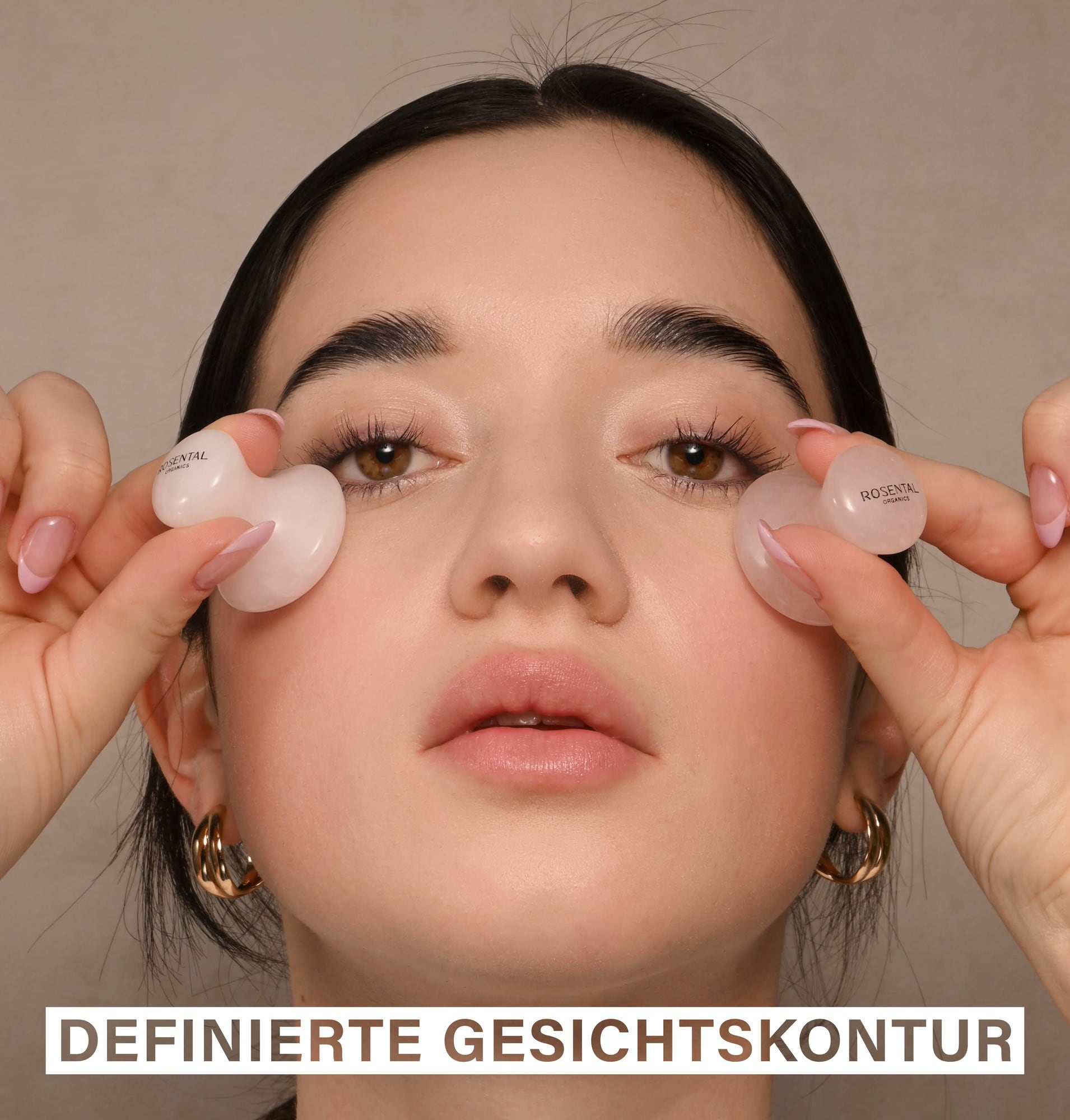 Rosental Organics Eye Flowies Rose Quartz - 1 Paar