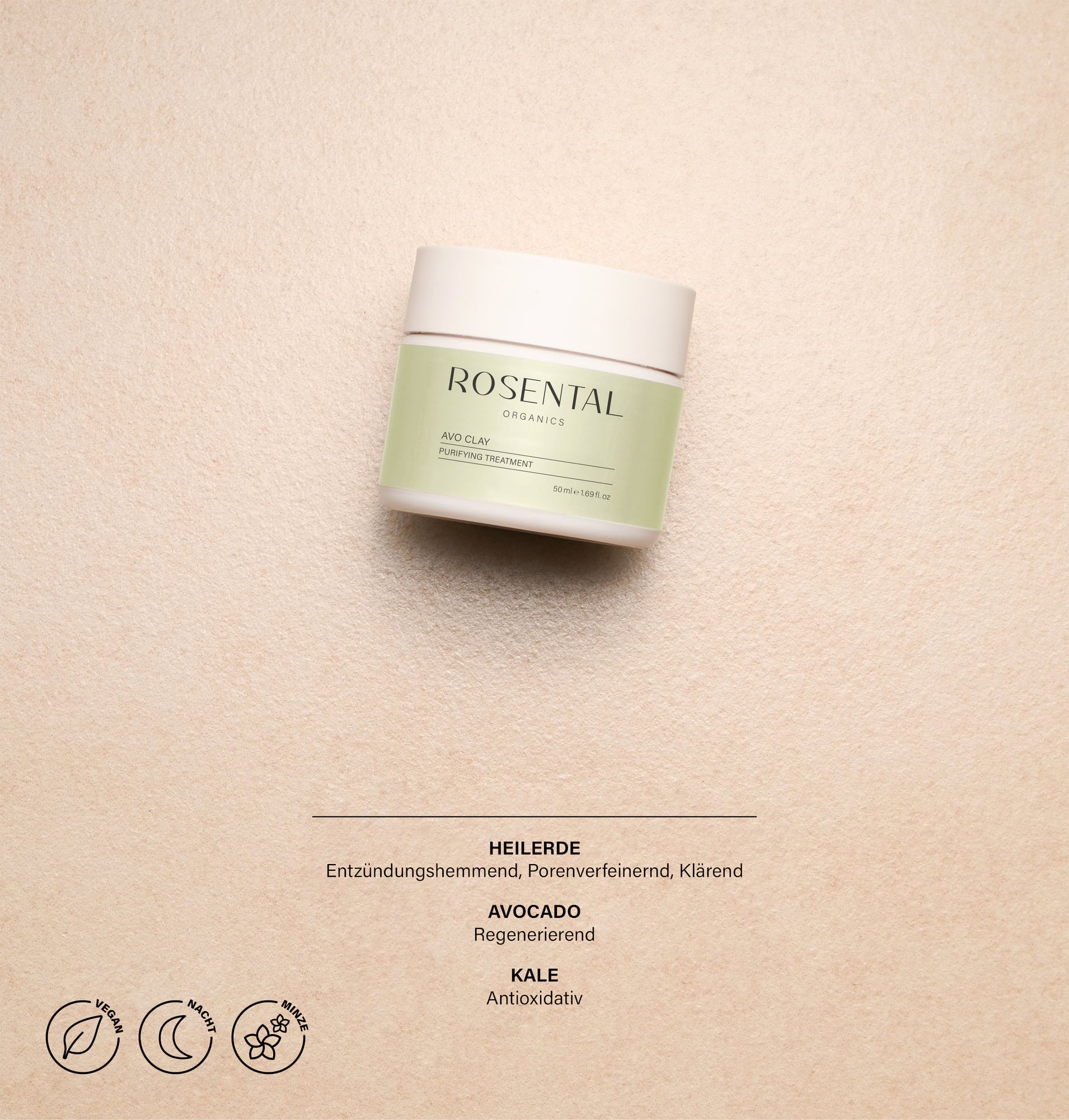 Rosental Organics Avo Clay Mask - 50 ml
