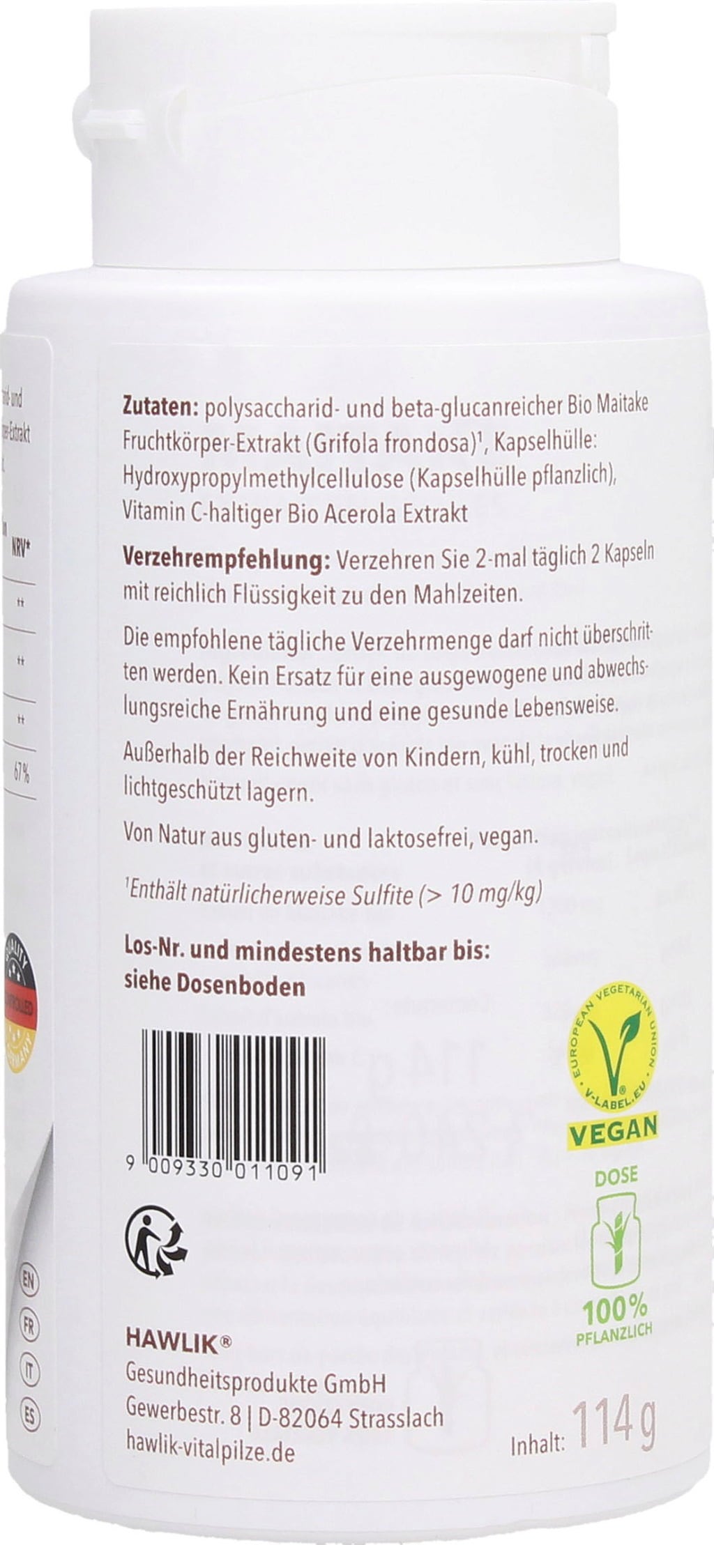 Maitake Extract Capsules, Organic - 240 Capsules
