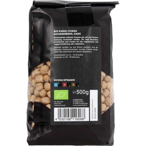 Cosmoveda Organic Kabuli Channa Chickpeas - 500 g