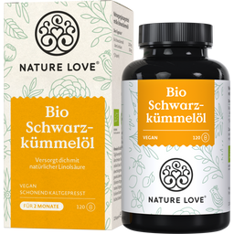 Nature Love Bio olej z czarnuszki - 120 Kapsułki