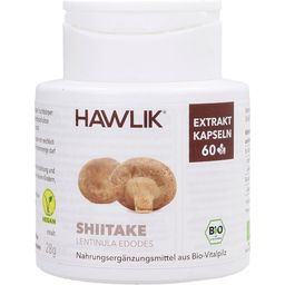 Shiitake Extrakt Kapseln, Bio - 60 Kapseln