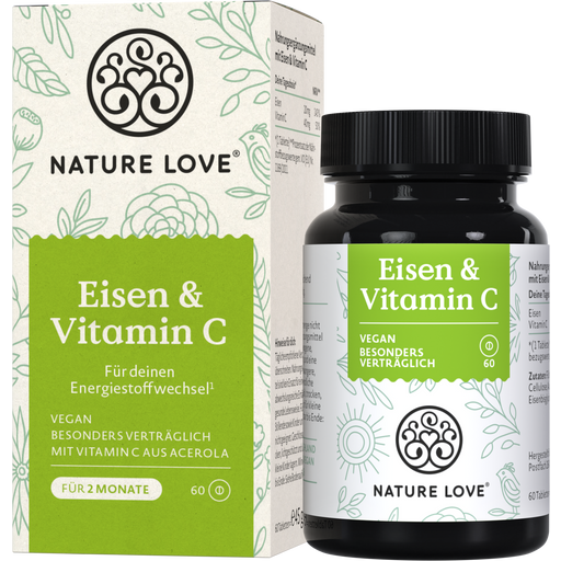 Nature Love Železo in vitamin C - 60 tab.