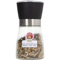 Organic Steak Spice Mix in a Mill for Vegetables, Fish, Cheese - 80 g