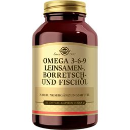 Omega 3-6-9 Flaxseed, Borage and Fish Oil - 120 Softgel Capsules