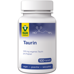 Raab Vitalfood GmbH Taurine 500 mg - 100 Capsules