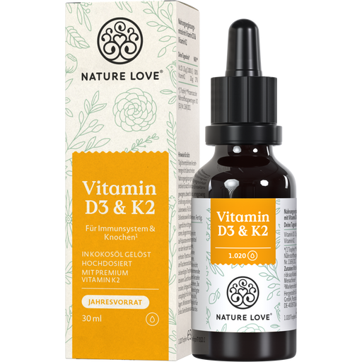 Nature Love Витамин D3 + K2 - 30 ml