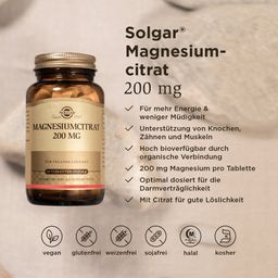 Solgar® Magnesiumcitrat 200 mg - 60 Tabletten