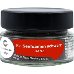 Cosmoveda Organic Mustard Seeds, black whole - 45 g