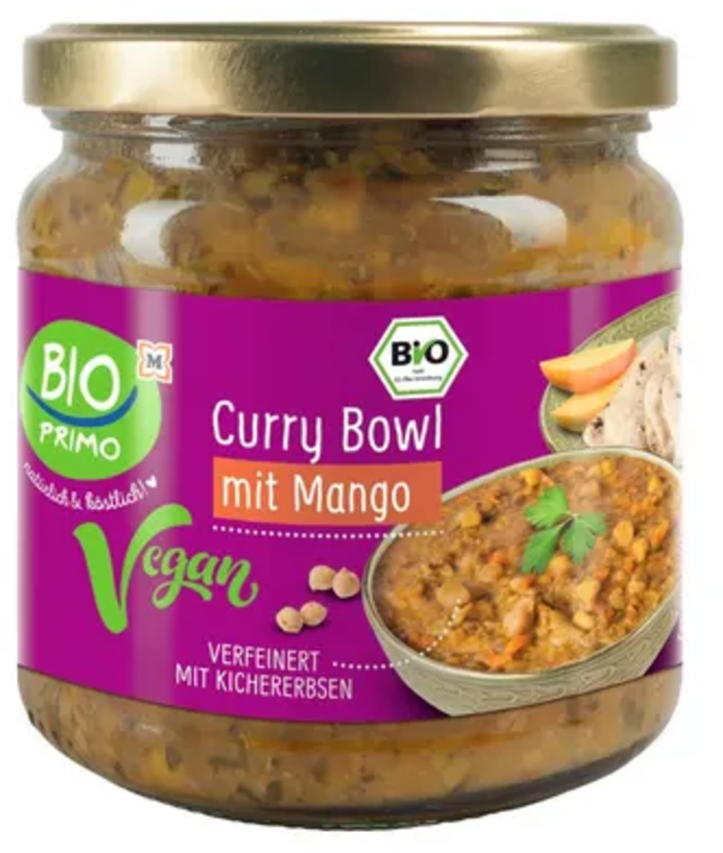Bio Vegan Curry Bowl mit Mango - 350 g