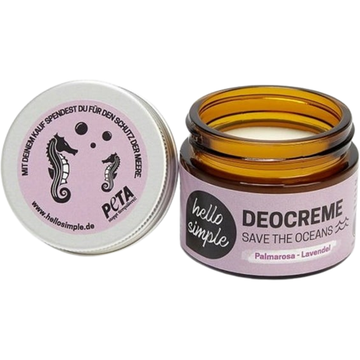 "Save the Oceans" Palmarosa & Lavender Deodorant Cream - 50 g