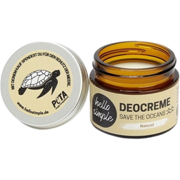 hello simple "Save the Oceans" Deocreme Natural