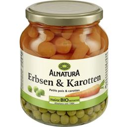 Alnatura Bio Erbsen & Karotten im Glas - 220 g