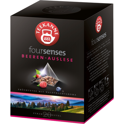 TEEKANNE Foursenses Tea Pyramids - Wild Berries - 20 pyramid teabags
