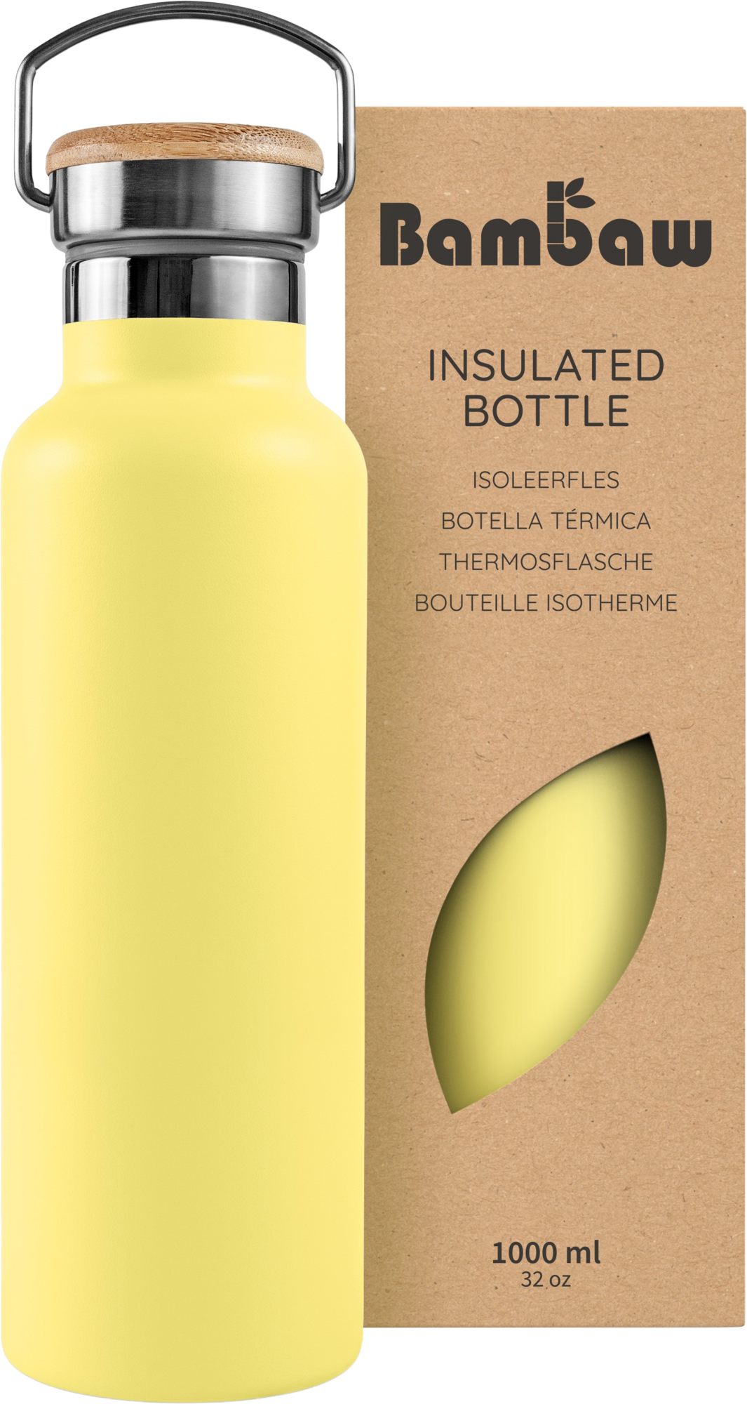 Bambaw Thermosflasche aus Edelstahl 1000 ml