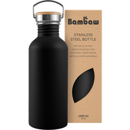 Bambaw Botella de Acero Inoxidable 1000 ml - Jet Black