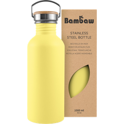 Bambaw Stainless Steel Bottle, 1000 ml  - Yellow Beam