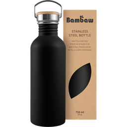 Bambaw Stainless Steel Bottle, 750 ml  - Jet Black