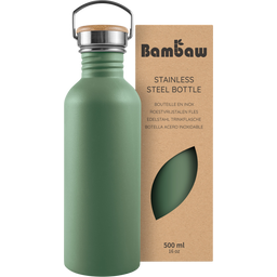 Bambaw Stainless Steel Bottle, 500 ml  - Sage Green