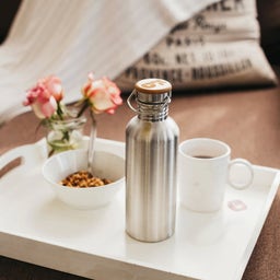 Bambaw Edelstahlflasche 500 ml - Natural Steel