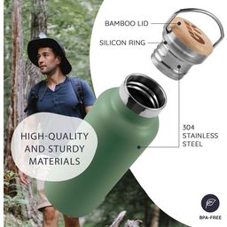 Insulated Stainless Steel Bottle, 350 ml  - Sage Green