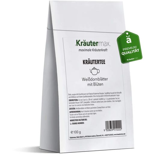 Kräutermax Билков чай ​​от листа и цветя на глог - 100 g