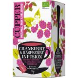 CUPPER Bio čaj Cranberry & Raspberry Infusion