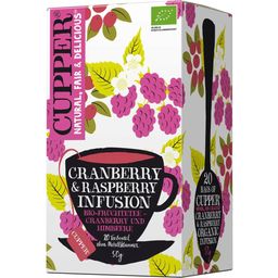 CUPPER Bio čaj Cranberry & Raspberry Infusion - 