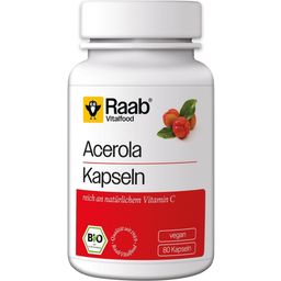 Raab Vitalfood Acérola Bio - 500 mg - 80 gélules