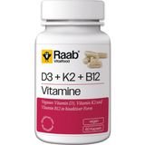 Raab Vitalfood Vitamines D3 + K2 + B12 460 mg