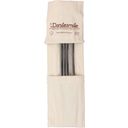 Dantesmile Set of 4 Reusable Stainless Steel Straws - 1 Set