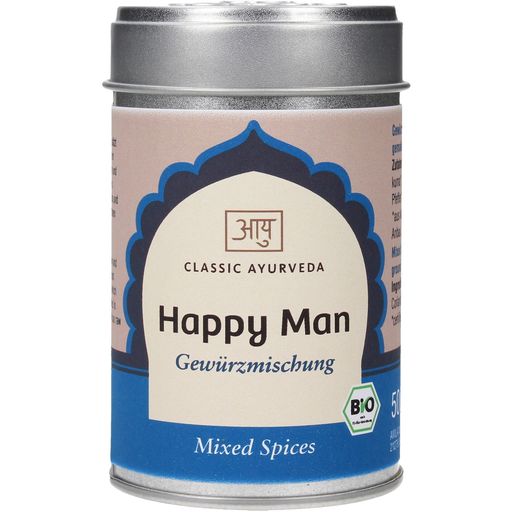 Classic Ayurveda Happy Man - Miscela di Spezie Bio - 50 g