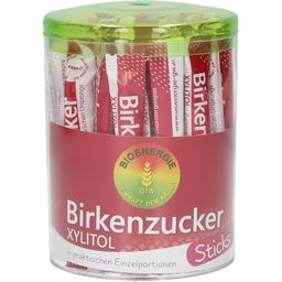 Bioenergie Birken-Zucker Sticks, Xylitol kristallin - 50 Sticks à 4g PVC-Box