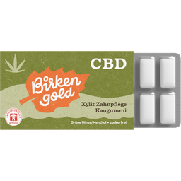 CBD Xylit Zahnpflege Kaugummi Grüne Minze/Menthol - 17 g