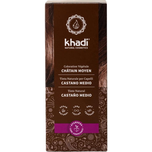 Coloration Capillaire Végétale "Medium Brown" - 100 g