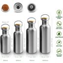 Insulated Stainless Steel Bottle, 1000 ml  - Natural Steel