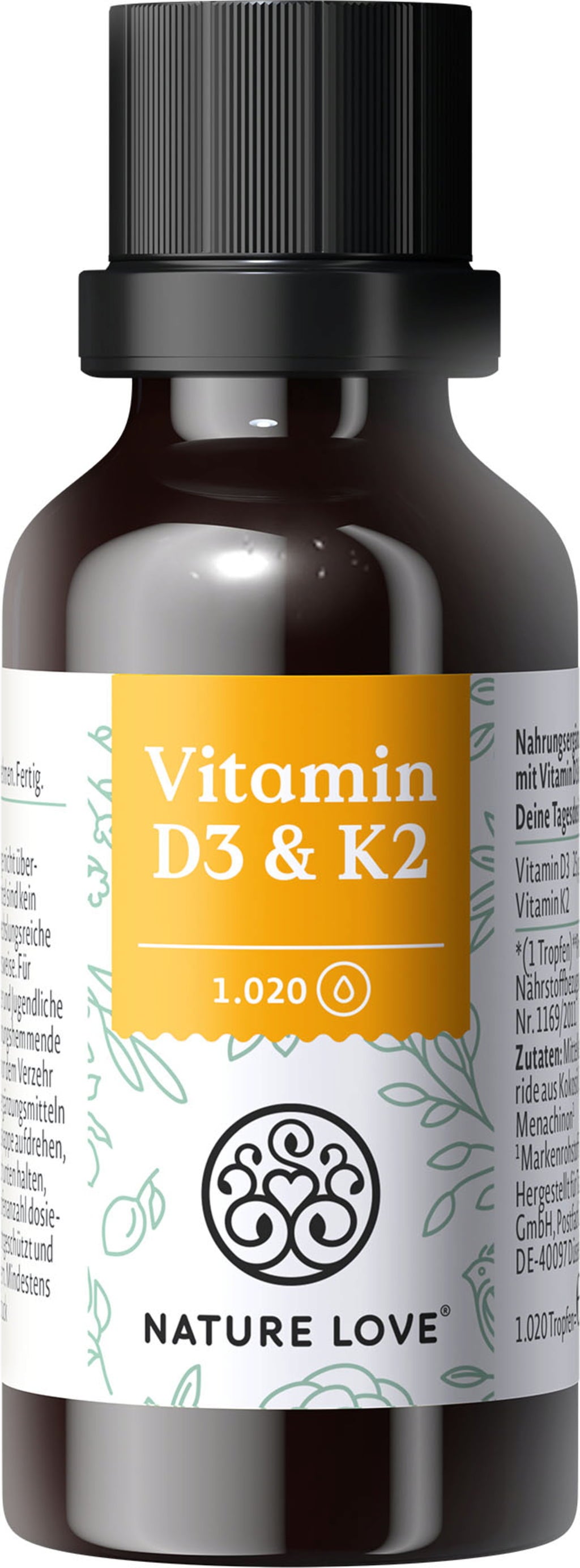 Nature Love Vitamin D3+K2 - 30 ml