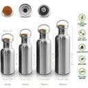 Insulated Stainless Steel Bottle, 1000 ml  - Natural Steel